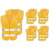 Abiyou 10 PCS Gilet di Sicurezza,Gilet Catarifrangente,Giubbotto di Sicurezza Riflettente,Gilet di Sicurezza ad Alta visibilità,per Cantiere,Assistenza Stradale,Conducenti,Addetti alla Pulizia