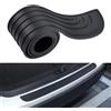 ASFSFF Protezione Paraurti Posteriore Auto in Gomma per Fiat Panda 3 (III) 312/319 I 2012-2022, Adesivo Battitacco Porta Baule Auto Accessori Fibra Carbonio Striscia Pellicola,90 * 7cm