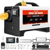 VELPAX Riscaldatore d'Aria Diesel all-in-One 8KW 12V 24V 220V riscaldatore d'Aria Diesel con silenziatore, LCD e Telecomando Riscaldamento rapido per Camper,Macchine,Camion,Barche,Autobus