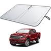 BIXUAN Parasole Anteriore Compatibile con Ford Ranger T6 2019 2020 2021 2022 Auto Parasole Copertura per Parabrezza, Ombrellone Pieghevole con Protezione UV Parasole Accessori