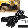 Ansobea Set di 2 sabbiatrici per fuoristrada con custodia, in plastica, portata fino a 10T, 106 x 31 x 6 cm, ausilio di avviamento per camper, auto, camion, aiuto in montagna per sabbia, fango e neve