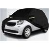 TOP DRIVE Copriauto Telo Auto Felpato Impermeabile per Smart 1a e 2a Serie (w450-w451) TG Nero