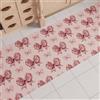 PETTI Artigiani Italiani - Tappeto Cucina Natalizio Fiocco Rosa Piume, Passatoia Cucina Antiscivolo e Lavabile, Tappeto Runner per Natale 52x180 cm, Made in Italy