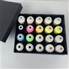 Gnoato Lino Set 20 coni 1000mt da Ricamo Cambio Colore Effetto UV Glow (model1)