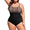 Tuopuda Costume da Bagno Intero Donna Taglie Forti Sexy Costumi Interi da Mare Piscina Push Up Imbottito Reggiseno Costumi Bikini Un Pezzo Spiaggia Beachwear L-4XL