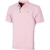 Calvin Klein Prep Campus Oxford Piqué - Polo da golf da uomo, Rosa confetto, L