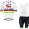 RDCYCLIST 2025 Pro Team UAE Championship Maglia da ciclismo da uomo Completo, maglia da bicicletta traspirante per mountain bike, pantaloncini con bretelle kits Paddad (M)