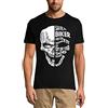 Ultrabasic Uomo Maglietta - Save A Biker Open Your Eyes - Biker Mind - Scary Skull - T-Shirt Stampa Grafica Divertente Vintage Idea Regalo Originale alla Moda Nero Profondo XL
