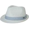 Comhats Cappello di paglia da uomo Trilby per l'estate, protezione solare - Cappello Panama pieghevole S-3XL, Fedora per spiaggia, festival - Arrotolabile ed elegante 54-66CM, L