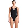 ARENA Performance Women's Sports Swimsuit Solid Tech Back Multi Bathing Suit Costume Intero, Nero/Bianco, 38 Donna