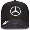 Mercedes AMG Petronas F1 2024 Lewis Hamilton Cappello da Camionista - Nero - Taglia Unica