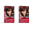 Revlon ColorSilk Colorazione Permanente Capelli Fai-da-te a Casa, Senza Ammoniaca e Arricchita con Cheratina, 32 - Castano Mogano Scuro (Confezione da 2)