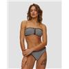 Seafolly Reggiseno Del Costume Da Bagno Da Donna Seafolly Zip Front Bandeau