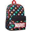Marvel Spiderman Zaino Bambino Zainetto Adolescenti Avengers Zainetti per Bambini per Scuola Viaggio PE Daypack Regalo Ragazzo (Nero Aop)
