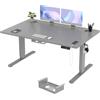 TRIUMPHKEY Scrivania Regolabile in Altezza Elettrica 140 x 80cm,Scrivania multifunzione per computer,3 Altezze di Memoria 72 118 cm,con Porta di Ricarica USB,Standing Desk,per Ufficio