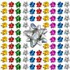 Jonami 100x Fiocchi Regalo Piccoli Fiocchi Decorativi Autoadesivi - Fiocco Pronto per Natale, Compleanno e Matrimonio, Ø 5 cm, Olografici Multicolore