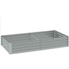 Outsunny Letto da Giardino Rialzato in Acciaio Galvanizzato, Orto Rialzato, 180x90x30 cm, Argento | Aosom Italy