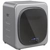 HOMCOM Asciugatrice ad Aria Carico 4kg con Timer e Programma Smart, in Acciaio Inox e ABS, 48x40x56 cm, Argento | Aosom Italy