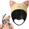 Generico Cappuccio da sub per snorkeling, cuffia da nuoto con orecchie di gatto