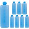 Générique Reusable Ice Packs for Coolers, Portable Freezer Packs | 8 Cooling Crystal Freeze Box | Ice Blocks Accessories for Travel, Food, Drink, Home, Frigorifero, Campeggio, Kitchen, Outdoors