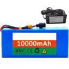 CQHZCL Batteria Per E-Bike 48V 10Ah, Batteria Ricaricabile Agli Ioni Di Litio Per Biciclette Pieghevoli, Scooter E Go-Kart, Con Protezione BMS Integrata (48V 10AH),T+SM