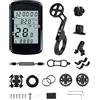 Texvora Computer GPS per bicicletta, tachimetro wireless con posizionamento accurato, display in tempo reale, impermeabile IPX7, sincronizzazione dati GPX, ricarica tipo C, include staffa per mountain bike