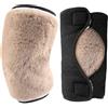 NbgrvB Ginocchiere in caldo pile, rinforzate, invernali, per lesioni ai legamenti, supporto per pallacanestro, tennis, squat, marrone