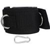 BUGUUYO Fascia Elastica Pratica per Coscia in Nailon Nero Leggera e Portatile per Esercizi Gambe Allenamento Fitness Resistenza per Uso Domestico