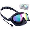 Generic Maschera da nuoto per bambini, anti-appannamento, a visione ampia, con coprinaso e tappi per le orecchie, occhiali da nuoto per | per viaggi, spiaggia, piscina, da 3 a 14