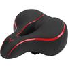 Funien Coprisella Ergonomico per Mountain Bike con Memory Foam Ad Alta densità, Assorbimento degli Urti e Striscia di Sicurezza Riflettente per Tutti i Ciclisti, Rosso