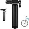 Texvora Mini pompa portatile per pneumatici per bicicletta, per valvola Schrader, gonfiaggio rapido in pochi secondi, semplice da usare, funziona con cartucce di CO2 da 12 g, 16 g, 20 g, 25 g, cartucce non