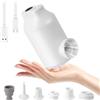 Luqixcey Pompa elettrica ad aria, pompa elettrica da 2000 mAh con 5 nodi per aria mattress, mini pompa portatile per aria mattress, piscina, anello da nuoto, campeggio, Vacuum Bag - Quick Inflation/Deflation