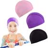 TownTop 3 tappi da nuoto per bambini, elasticizzati, per adulti, donne, in tessuto confortevole, traspirante, delicato sui capelli, leggeri, multicolore per piscina spa