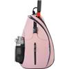 Generic Custodia leggera portatile per volano, cinghia ergonomica e scomparto imbottito, borsa da badminton multifunzionale per il trasporto sicuro