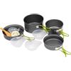 Générique Cookware Set, Picnic Cookware, Food Safe Quick Cleanup Compact Storage Portatile Stackable Cooking for Dorm Travel Survival Tailgating Outdoor Backpacking Hiking Picnic