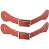Pssopp Cinghie per Sperone da Equitazione in Pelle Marrone Fatte a Mano Fodera in Vera Pelle Fibbia in Metallo Regolabile Rivestita in PU 20,5 Cm Coppia per Uomo Donna Stivali da Equitazione Show