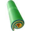 KQFCAZRE Materassino Galleggiante per Piscina, Comodo E Rilassante, Arrotolabile, per Feste, Gite in Barca, Acqua, All'aperto, Verde Blu Giallo