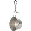 Générique Bait Bowls, Stainless Steel Bait Cup, Powdered Fish Food Mixing Container, Multifunctional Angling Tackle, for Fishing, Outdoor, River, Lake, Sea, Travel