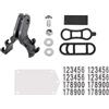 OKUMEYR Bike Light Clip Nero in Silicone con Design Robusto e Alta Stabilità per Accessori Ciclismo in Strada