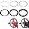 YBFBSJK Set di 6 distanziatori per pedivella da 24 mm, in alluminio e acciaio inox, per BB86/91/92/BB30/PF30, mountain bike, montaggio preciso per hobbisti e officine