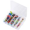 Lerpwige 100pcs Fish Eye Perline Linea di Pesca Perline Colori Assortiti Perline di Pesca Floating Ball Stopper Perline Pesce Esca Uovo Perline