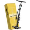 DANSI Pompa per bicicletta a pedale con valvole AV, SV, DV - Pompa ad aria per bicicletta con manometro grande, adattatori e serbatoio | Pompa per moto, bici elettrica, auto e articoli sportivi