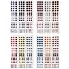 WRITWAA Occhi 3D per Esche da Pesca Finti in Plastico Finitura Realistica per Jigs e Lures, 4 Fogli per DIY Baits e Artigianato