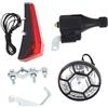 KQFCAZRE Set di Luci per Bicicletta con Dinamo a Frizione, Universale, Impermeabile, Facile da Installare, Sicuro, Set di Luci Posteriori, Stile b
