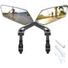 Generic Specchietto Retrovisore Bici Compatibile con Manubri 20-24mm