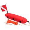 Joygoodta Galleggiante da Immersione con Bandiera di Sicurezza, Boa Galleggiante Gonfiabile per Lo Snorkeling per Apnea, Nuoto e Sicurezza in Acque Libere, Rosso
