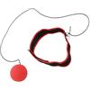 Qcwwy Pallina per Riflessi da Boxe Set di Fasce per Palloni per Riflessi da Boxe per Circonferenza della Testa da 46 Cm a 60 Cm Gomma Regolabile Coordinazione Occhio-mano Migliora la Coordinazione