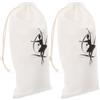 NESTINGHO Sacchetti per Scarpe Danza 2 Pezzi Resistente Coulisse per Ballerine, Borsa da Viaggio per Lezioni di Danza Classica