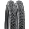 YUNSCM 2-PCS 16 pollici Route bicicletta pneumatici 16x2.125/57-305 Compatible with bambino bicicletta 16x2.0 16x2.10 16x2.125 16x2.15 pneumatici (Y-1206)