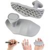 CULEB 2Pcs Impugnature da Palestra,Grip Palestra,Guanti Palestra,Antiscivolo Presa per Sollevamento Pesi,Impugnature in Silicone per Trazioni sul Palmo,per Bilanciere,Sollevamento,Allenamento,Grigio